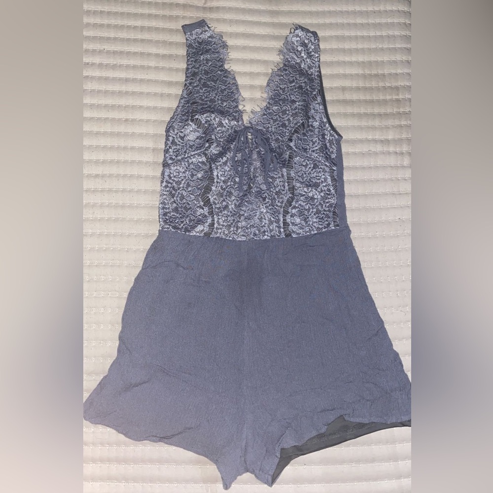Cute gray romper